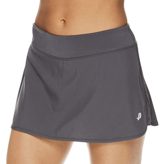 PENN Women's Spike Athletic Mini Skort for Performance Training Tennis Golf & Running - Medium Grey, X-Small