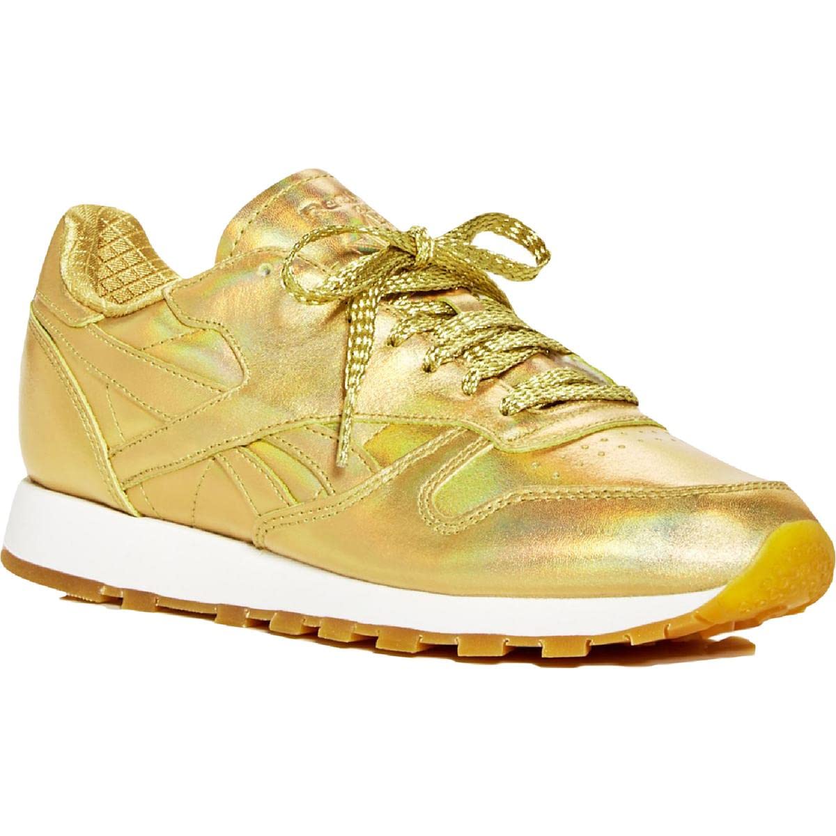 Reebok unisex adult Classic Leather Sneaker, Gold Metallic, 5 Women 3.5 Men US