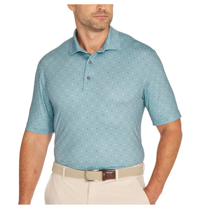 Greg Norman Men's Short Sleeve ML75 Stretch Polo Shirt (US, Alpha, Small, Regular, Regular, Green)