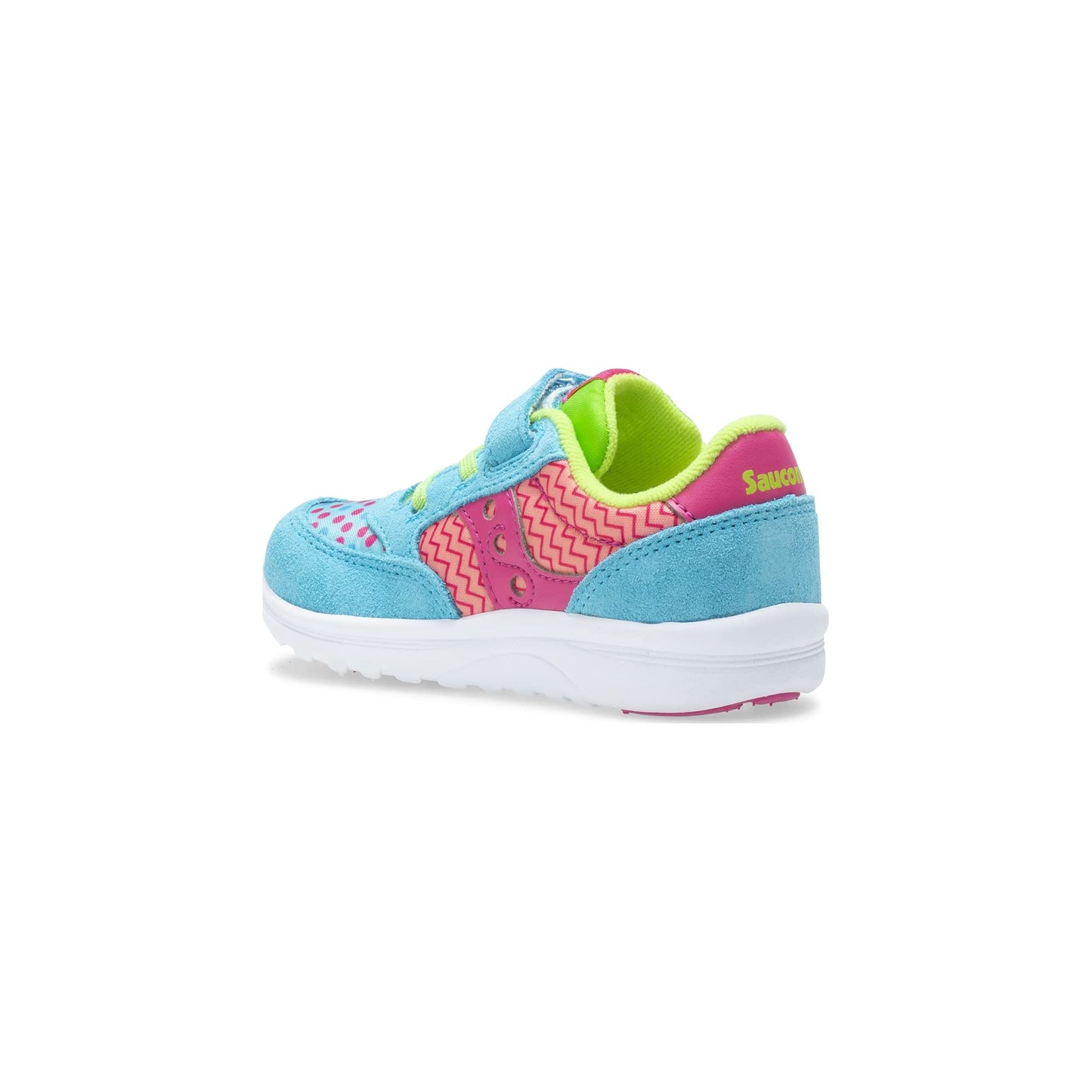 Saucony Girl's Baby Jazz Lite Sneaker, Turquoise/Multi Print, 4 XW US Little Kid