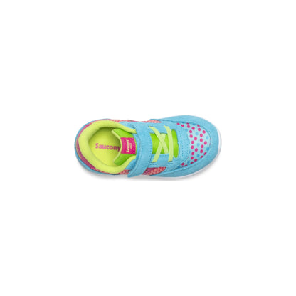 Saucony Girl's Baby Jazz Lite Sneaker, Turquoise/Multi Print, 4 XW US Little Kid