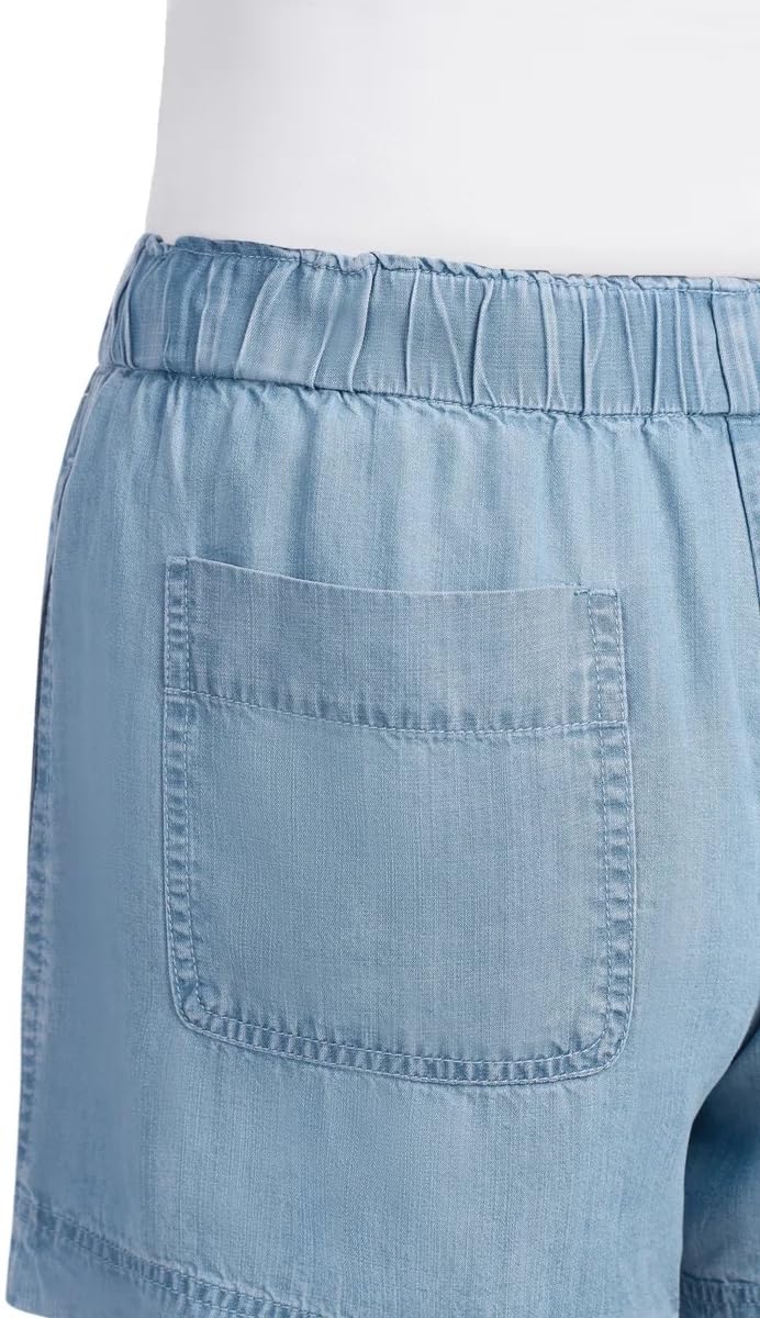 Hilary Radley Womens Lightweight Pull-on Tencel Short (US, Alpha, Large, Regular, Regular, Black)