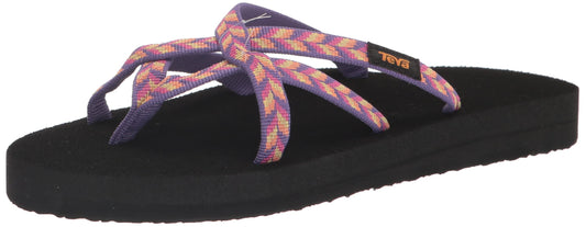 Teva Women's Olowahu Sandal, Retro Geometric Pink, 6