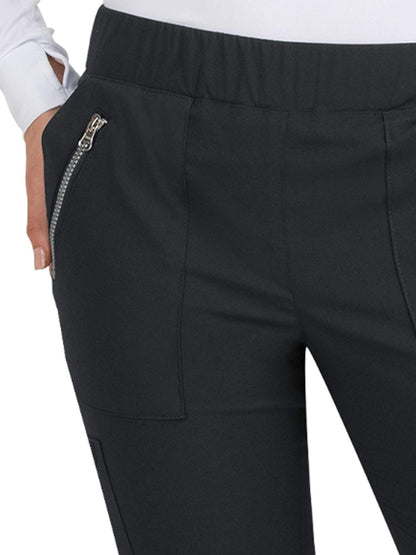 KOI Basics 737 Women's Jane Pant (Black, Large Petite)