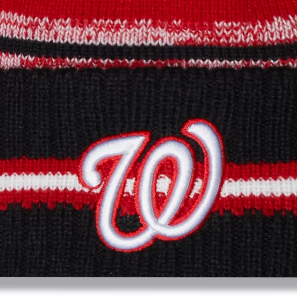 New Era Boston Red Sox Blue Cuff Cheer Beanie Hat with Pom - MLB Cuffed Knit Cap