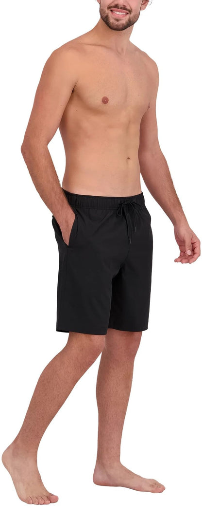 Nautica Mens Lightweight Quick Dry Swim Trunks (US, Alpha, XX-Large, Regular, Regular, Black)