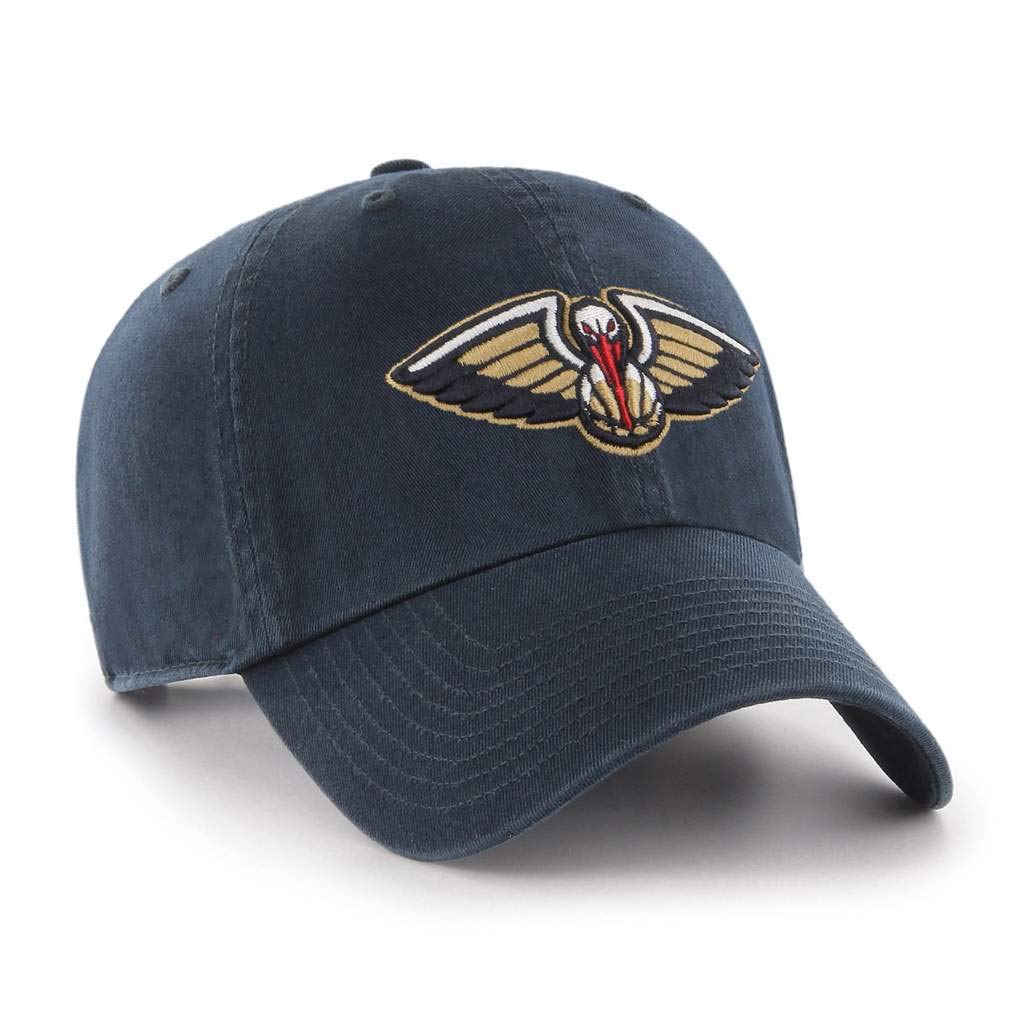 NBA New Orleans Pelicans Clean Up Adjustable Hat, Navy, One Size