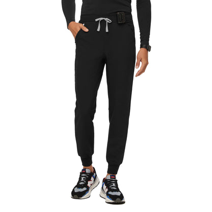 FIGS Tansen Jogger Scrub Pants for Men - Black, Short M