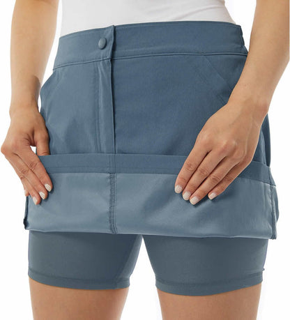 32 Degrees Cool Womens Lightweight Tech Skort (US, Alpha, XX-Large, Regular, Regular, Vintage Indigo)