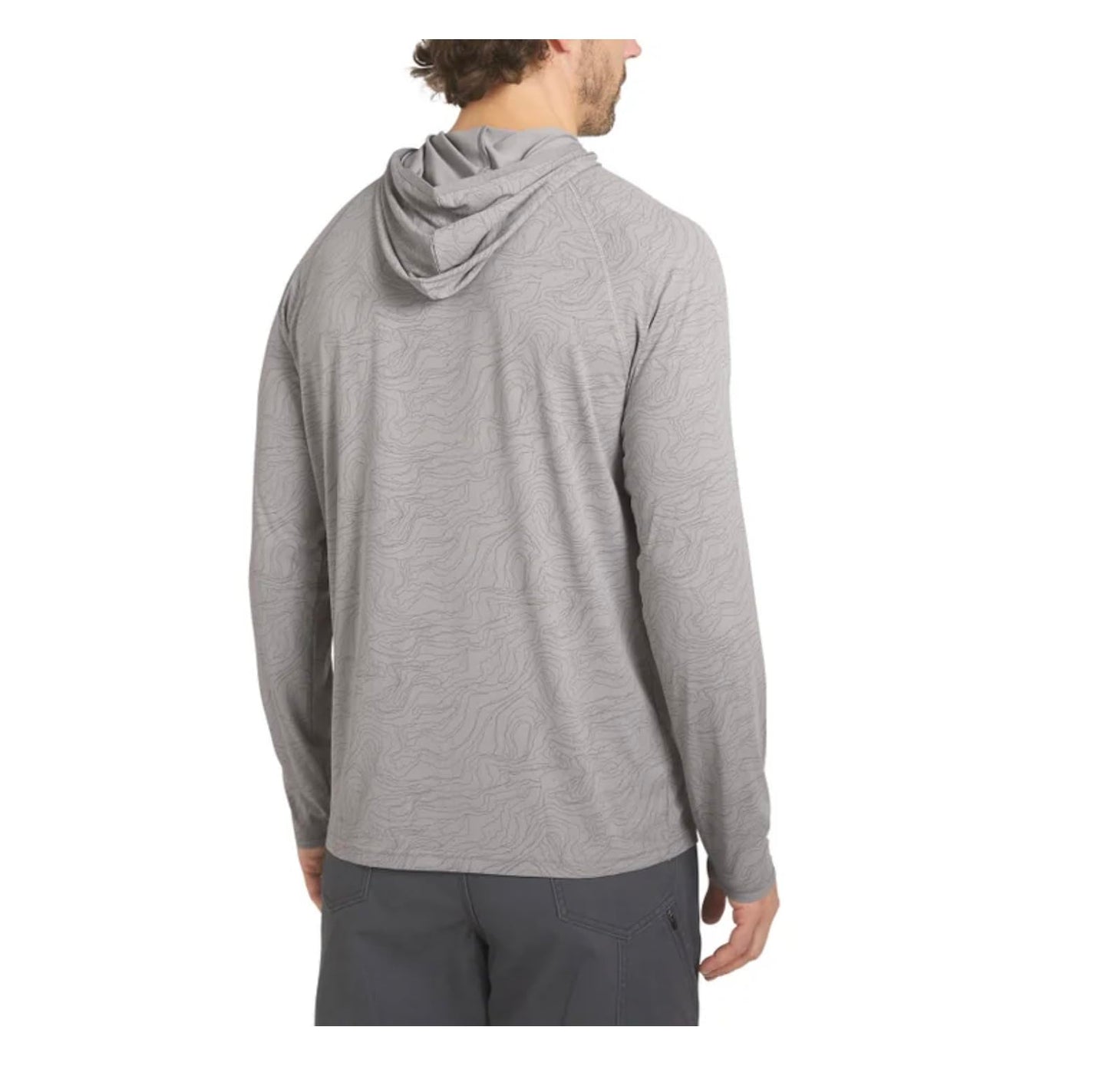 Eddie Bauer Men's Solarfoil UPF 50 Quick Dry Performance Hoodie Pullover (US, Alpha, XX-Large, Regular, Regular, Gray)
