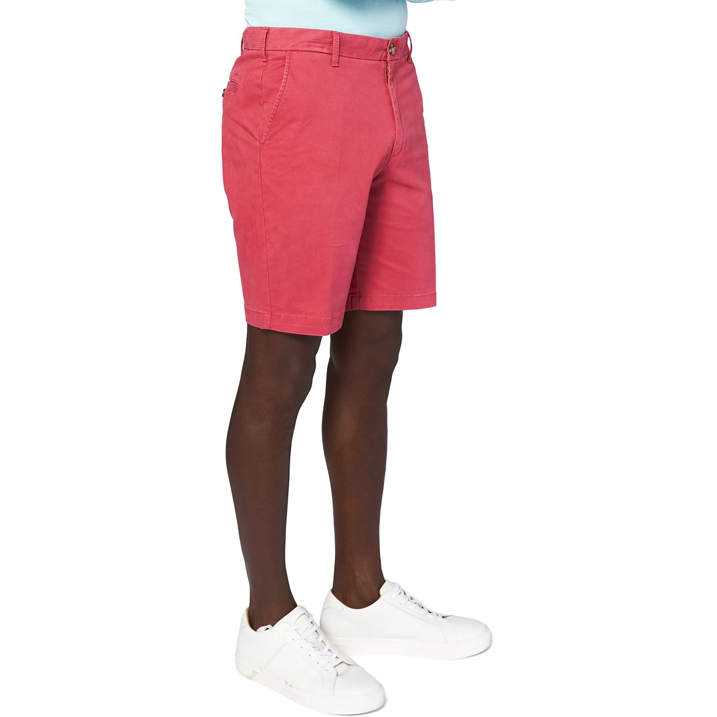 Izod Men's Saltwater 9.5" Flat Front Chino Short, Saltwater Red Ph162, 40