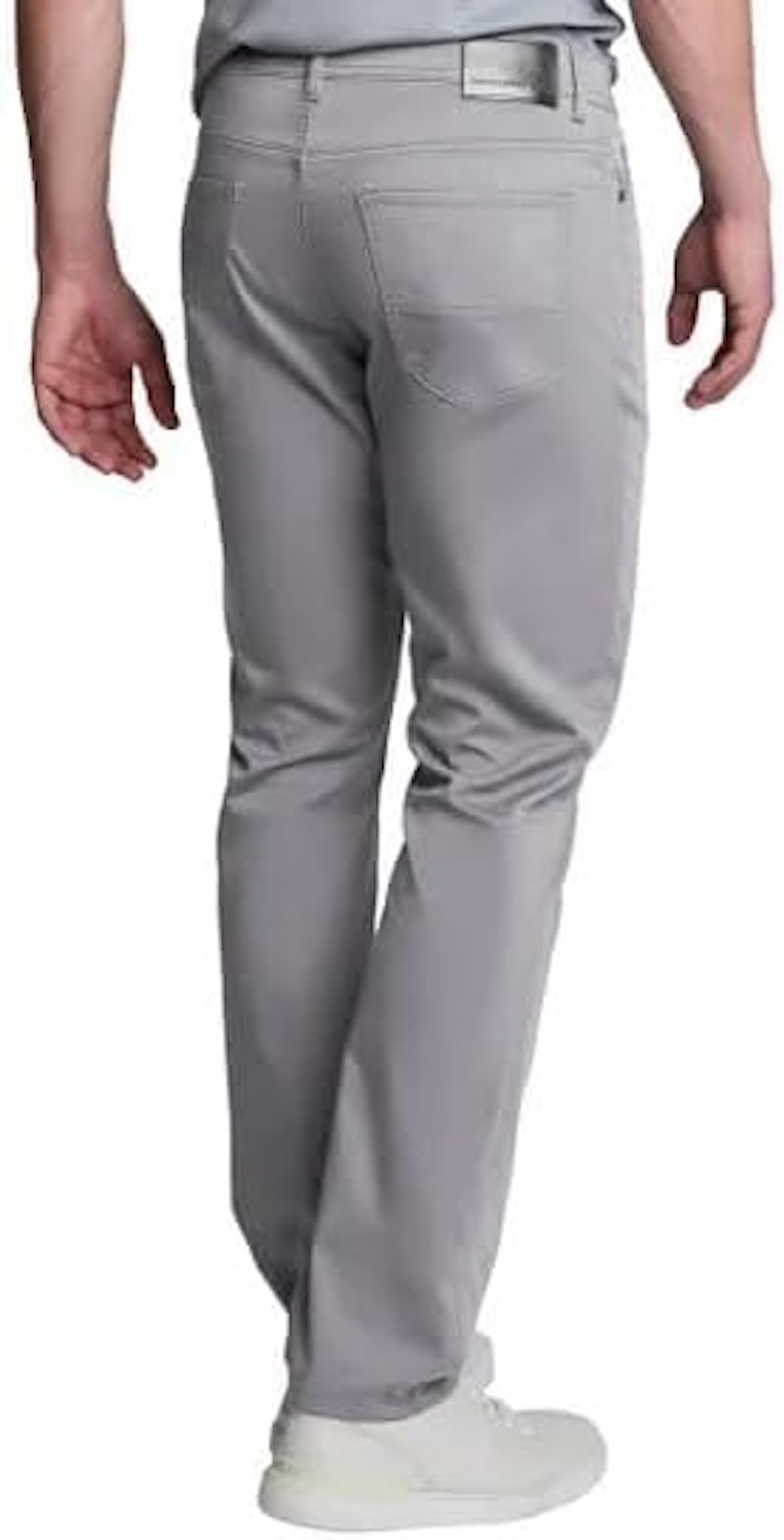 English Laundry Men's Air Touch Comfort Stretch Straight Fit 5-Pocket Pant (US, Waist Inseam, 30, 32, Regular, Regular, Gray)