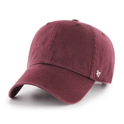 47 Brand Clean Up Blank Dad Hat - Maroon | Adjustable