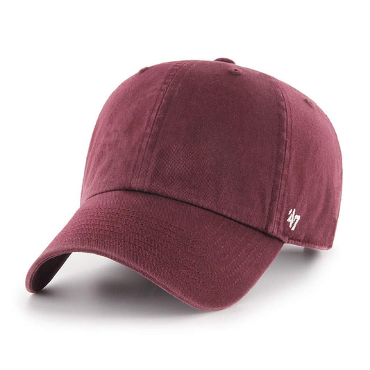 47 Brand Clean Up Blank Dad Hat - Maroon | Adjustable