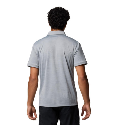 Columbia Men's Sage Peak Knit Polo, Columbia Grey Heather, XX-Large