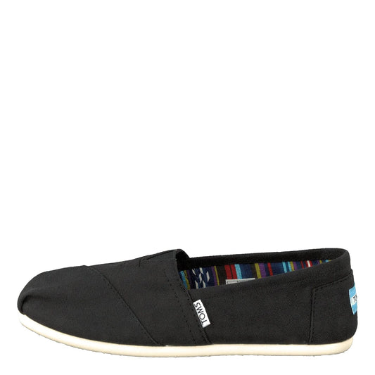 Toms Women's Espadrille Loafer Flat, Black White, 9