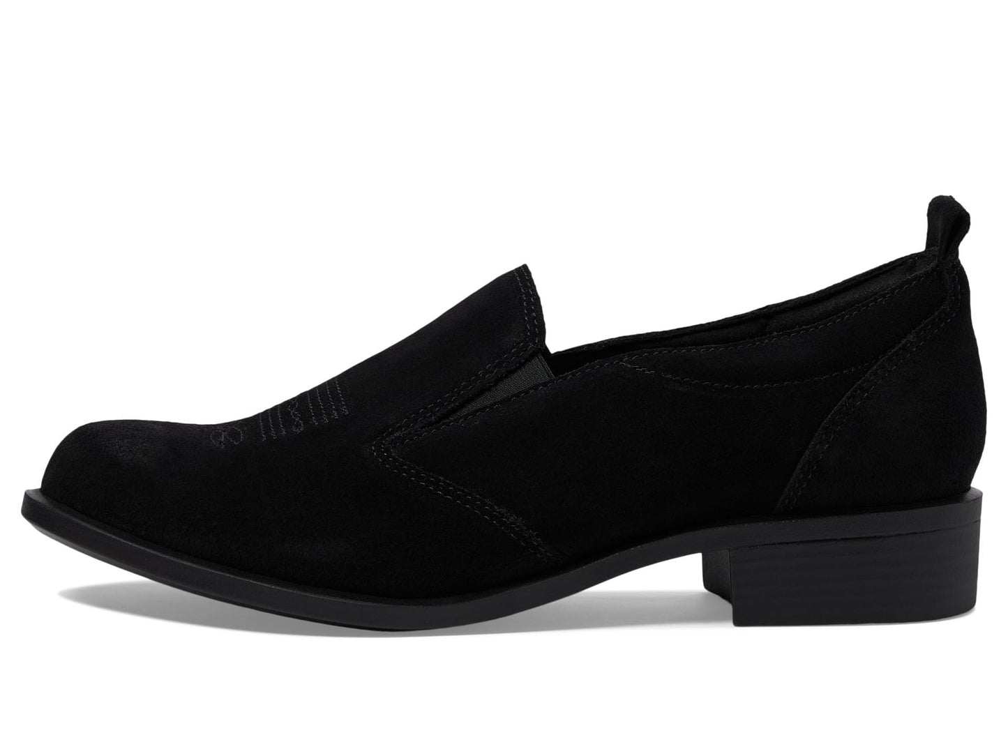 SAS Women's Saddle Slip On Loafer Black Suede 10.5 Medium
