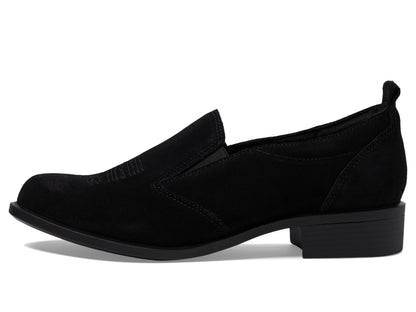SAS Women's Saddle Slip On Loafer Black Suede 10.5 Medium