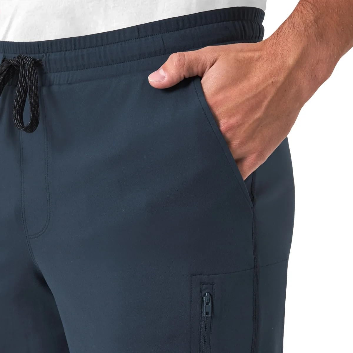 Mondetta Outdoor Project Men's Performance Active Short with Pockets (US, Alpha, X-Large, Regular, Regular, Blue)