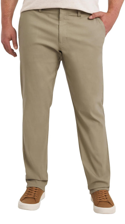 Weatherproof Vintage Men's Water Resistant Active Stretch Straight Fit Tech Pant (US, Waist Inseam, 38, 29, Regular, Regular, Tan)