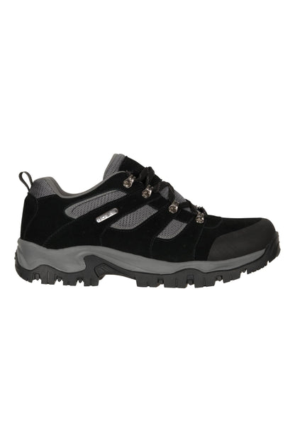 Mountain Warehouse Voyage Mens Waterproof Walking Shoes Jet Black Mens Shoe Size 7 US