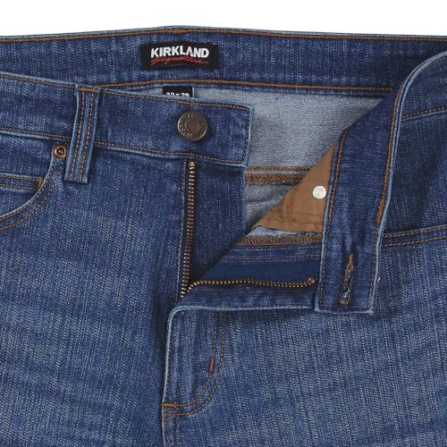 KIRKLAND Signature Men's Classic 5 Pocket Stretch Jeans (US, Waist Inseam, 30, 30, Regular, Regular, Blue)