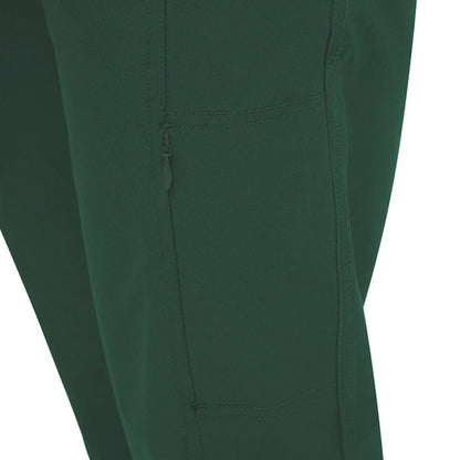 KIRKLAND Signature Women's Travel Pant - Utility Pocket - Elastic Waistband (Green, 16)