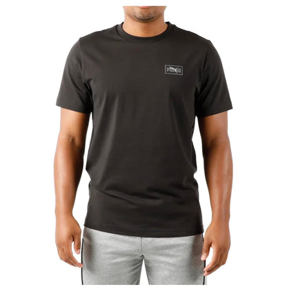PUMA Men's Short Sleeve Crew Neck Logo Tee Shirt (US, Alpha, Medium, Regular, Regular, Black)
