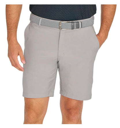 Greg Norman Men's Performance Stretch Golf Short (US, Numeric, 32, Regular, Regular, Gray)
