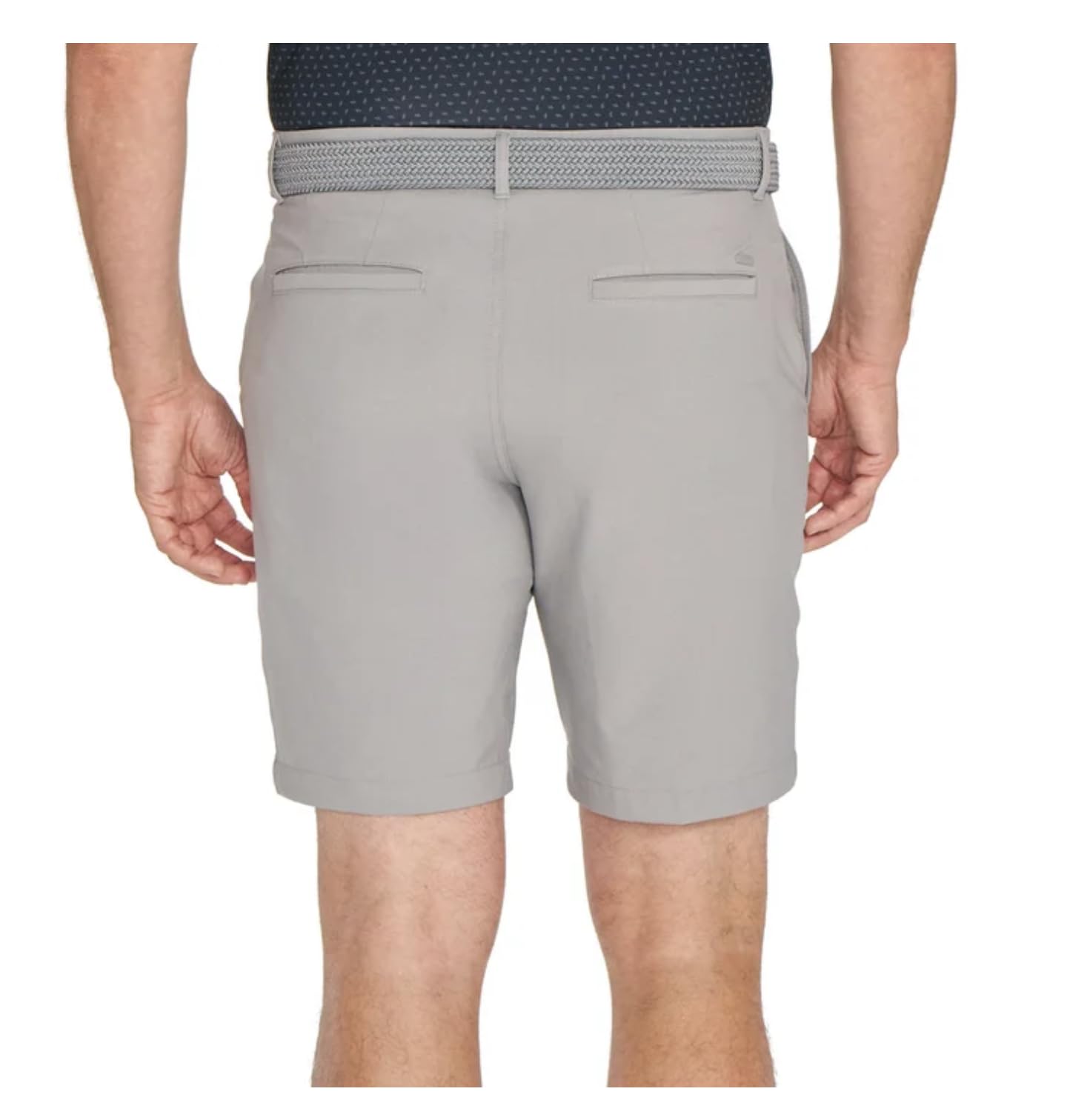Greg Norman Men's Performance Stretch Golf Short (US, Numeric, 32, Regular, Regular, Gray)