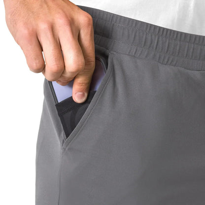 Mondetta Outdoor Project Men's Performance Active Short with Pockets (US, Alpha, Small, Regular, Regular, Gray)