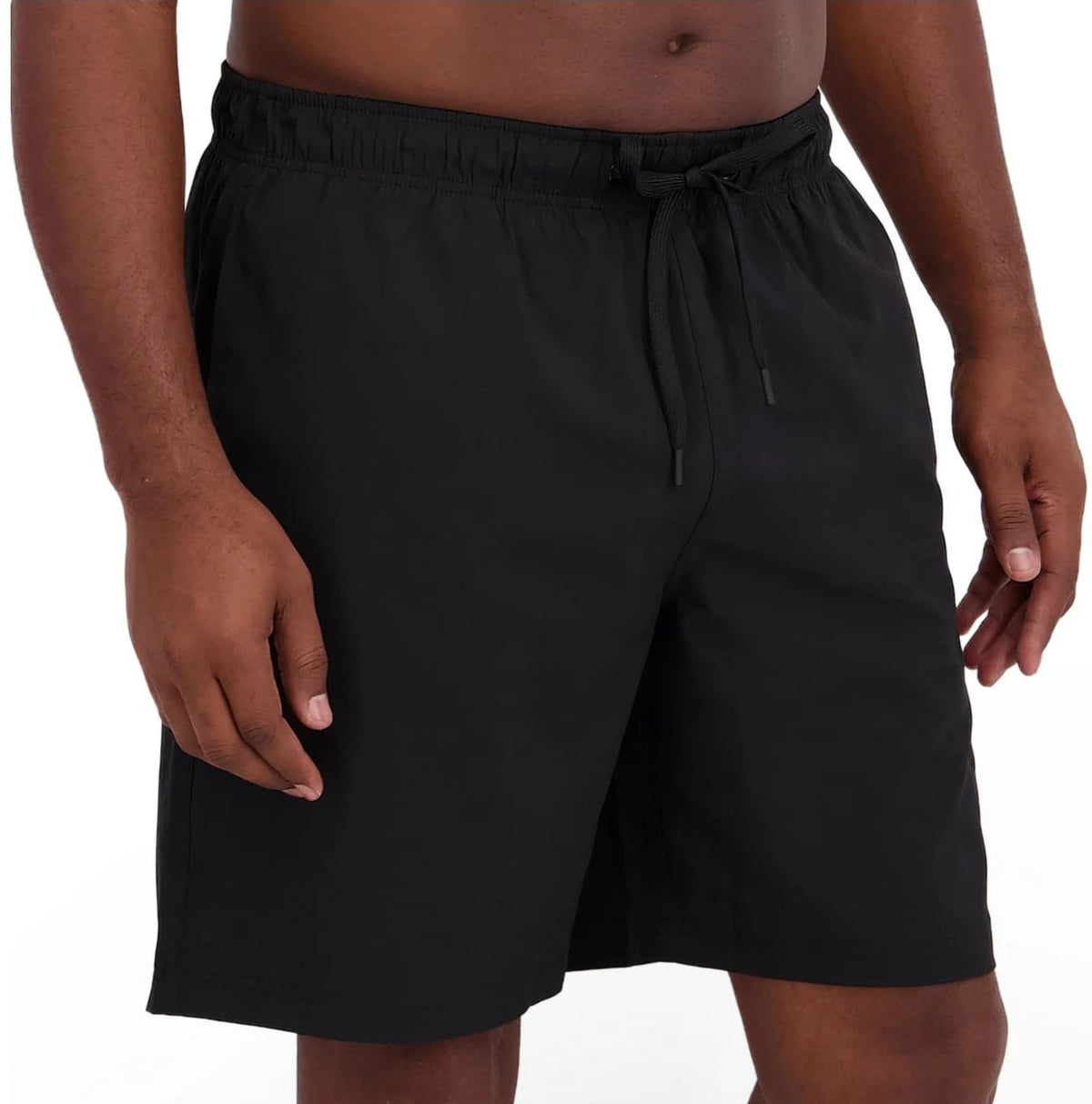 Nautica Mens Lightweight Quick Dry Swim Trunks (US, Alpha, XX-Large, Regular, Regular, Black)