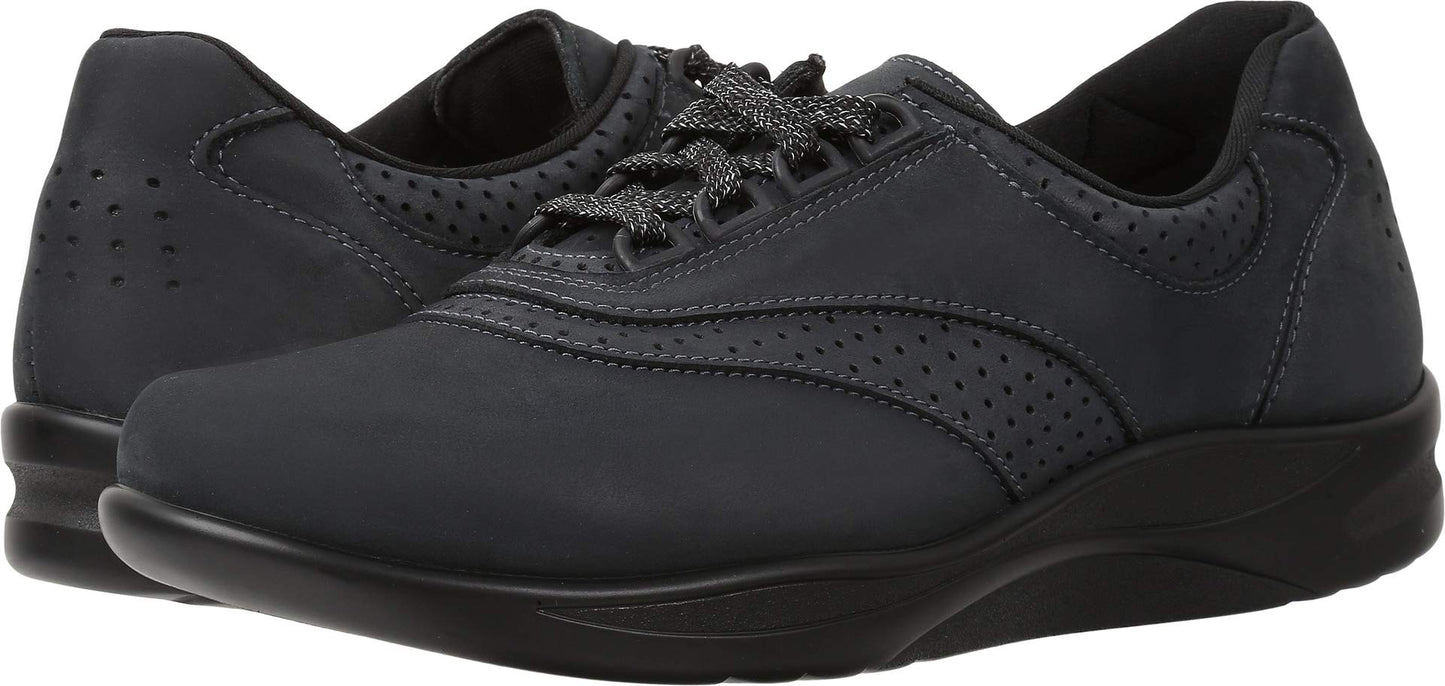 SAS Walk Easy Nero/Charcoal Nubuck 5.5 W - Wide (C)