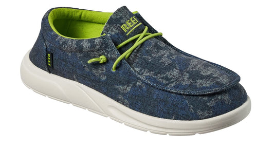 Reef Boy's Kids Cushion Coast Sneaker, Night Vision, 1 Big