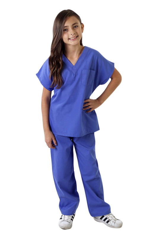 Natural Uniforms Childrens Scrub Set-Soft Touch-Role Play Costume Set Ceil 12/14