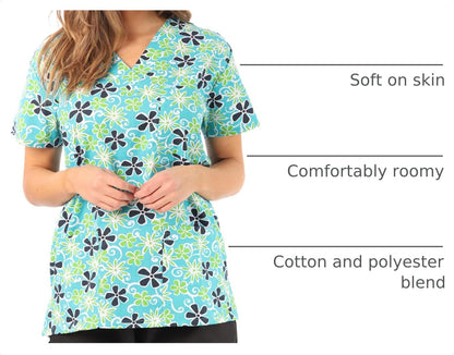 Just Love Women's Scrub Tops Scrubs 216V-12-1X