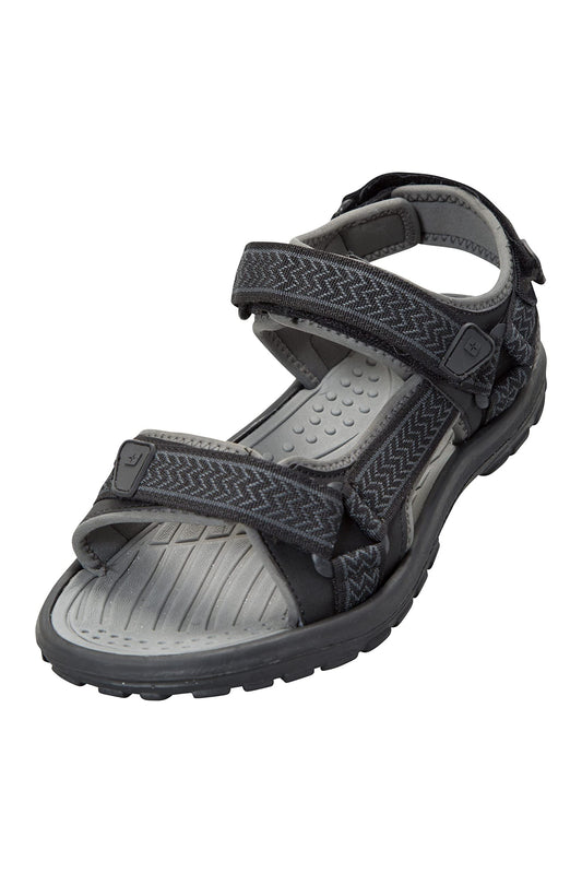 Mountain Warehouse Crete Mens Sandals - Soft, Walking, Summer Grey Mens Shoe Size 8 US