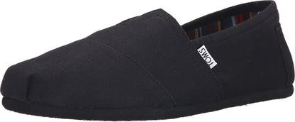 TOMS Men's Classic Alpargata Slip-On, Black Black
