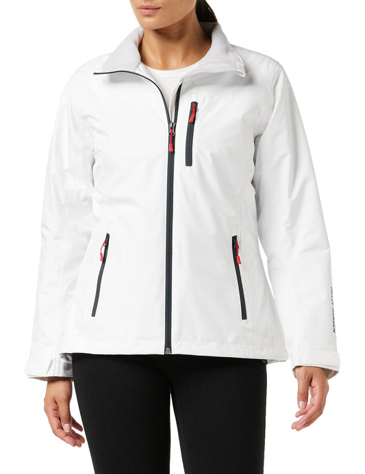 Helly-Hansen Women's Crew Midlayer Waterproof Windproof Breathable Sailing Jacket, 002 White, 5X-Large
