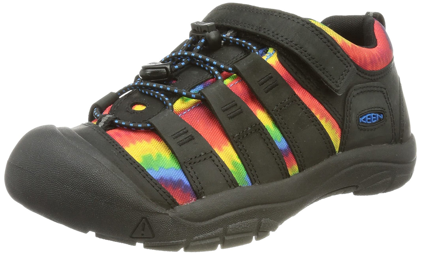 KEEN Kids Newport Shoe Casual Sneaker, Black/Original Tie Dye, 4 US Unisex Toddler