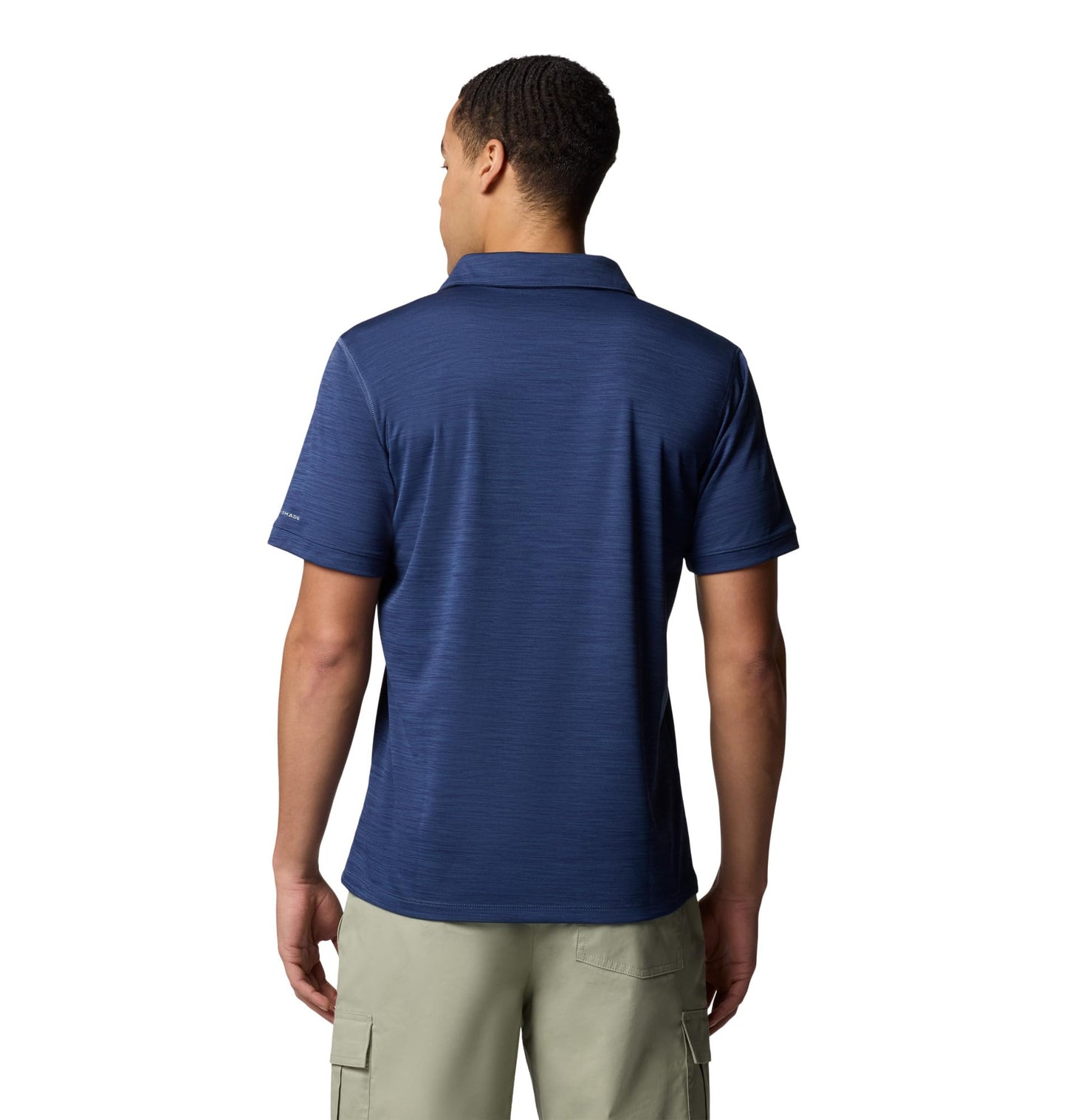 Columbia Mens Sage Peak Knit Polo, Dark Mountain Heather, Small