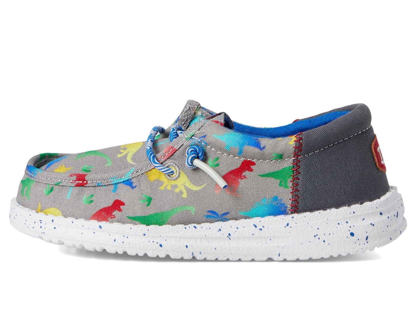HEYDUDE Kids Mens Wally Funk Dinomite (Toddler) Grey/Multi 9 Toddler M