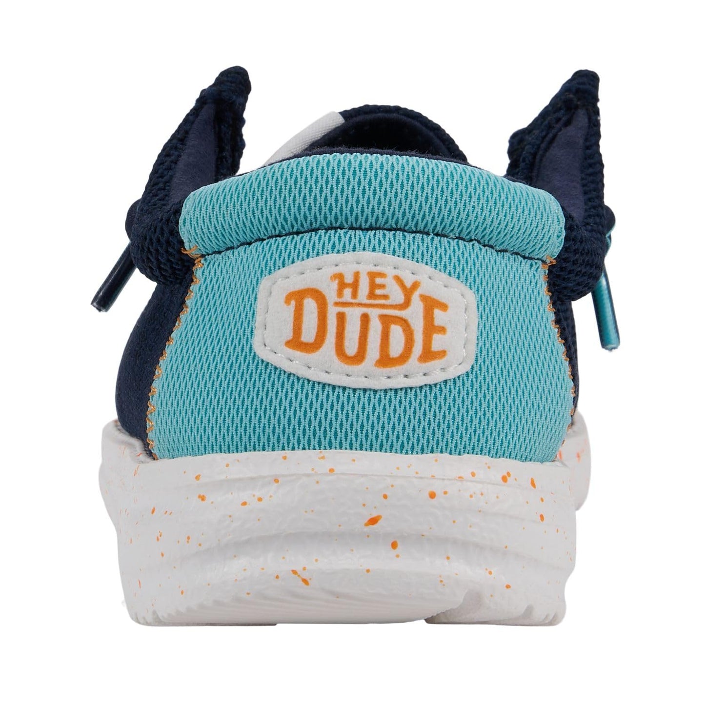 HEYDUDE Boy's Wally Heathered Mesh (Little Kid/Big Kid) Navy 5 Big Kid M
