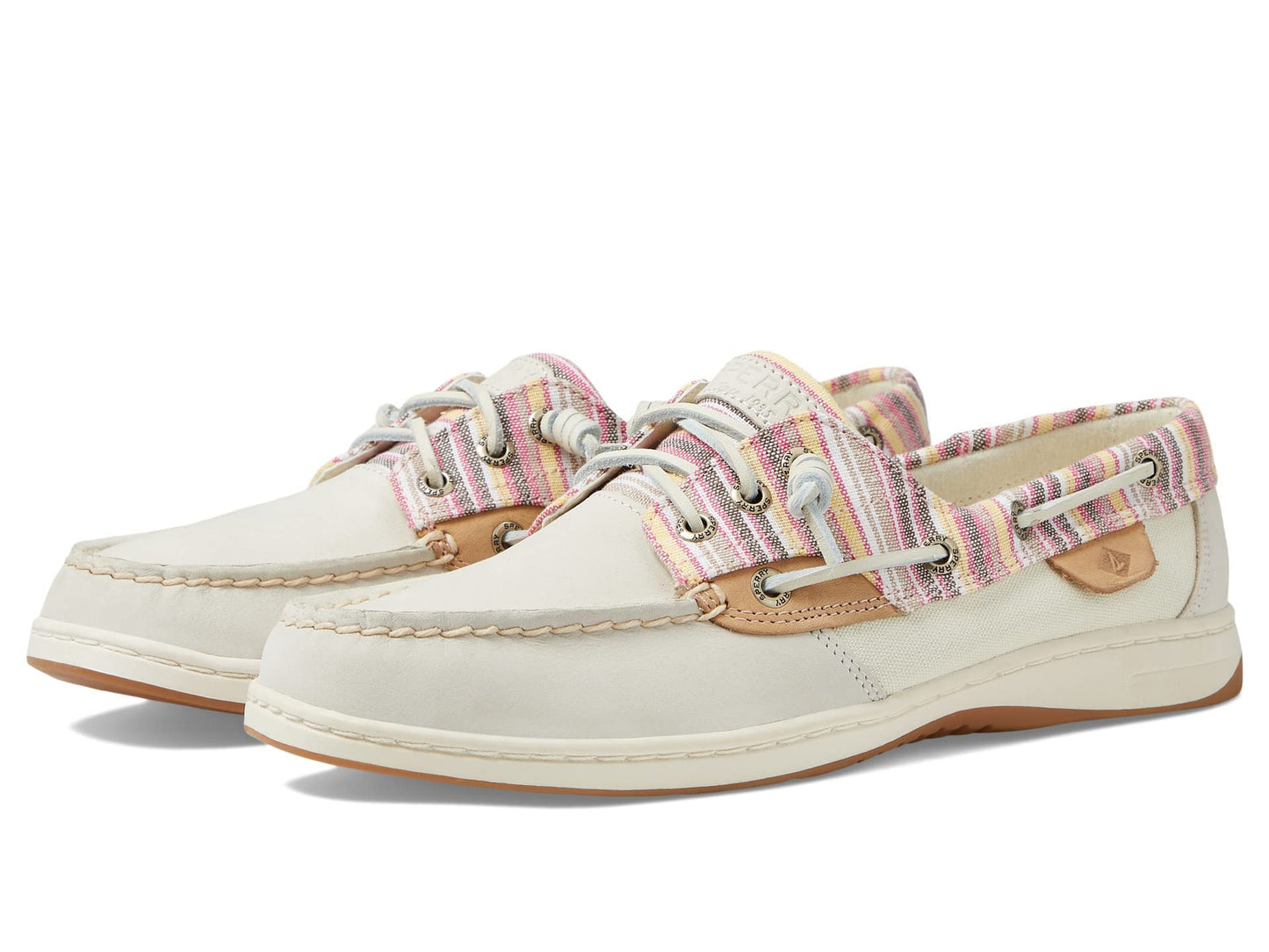 Sperry Women's, Rosefish Boat Shoe Bone Stripe 9.5 M