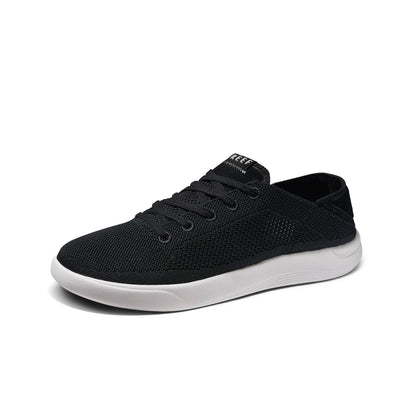 REEF Swellsole Neptune Mens Shoe, Lightweight & Breathable, Memory Foam Footbed, Fold Down Heel, Black, 10