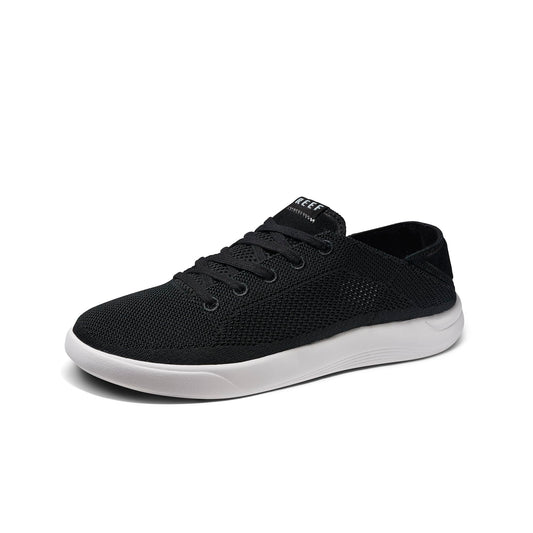 REEF Swellsole Neptune Mens Shoe, Lightweight & Breathable, Memory Foam Footbed, Fold Down Heel, Black, 10