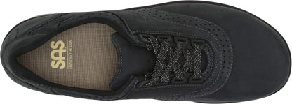 SAS Walk Easy Nero/Charcoal Nubuck 5.5 W - Wide (C)
