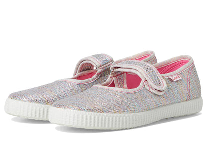 Cienta Kids Shoes – Ideal for Toddlers & Little Kids – Hook & Loop Strap Closure – Textile Lining – Rubber Outsole (Infant/Toddler/Little Kid/Big Kid) Multi Glitter 26 (US 9 Toddler) M