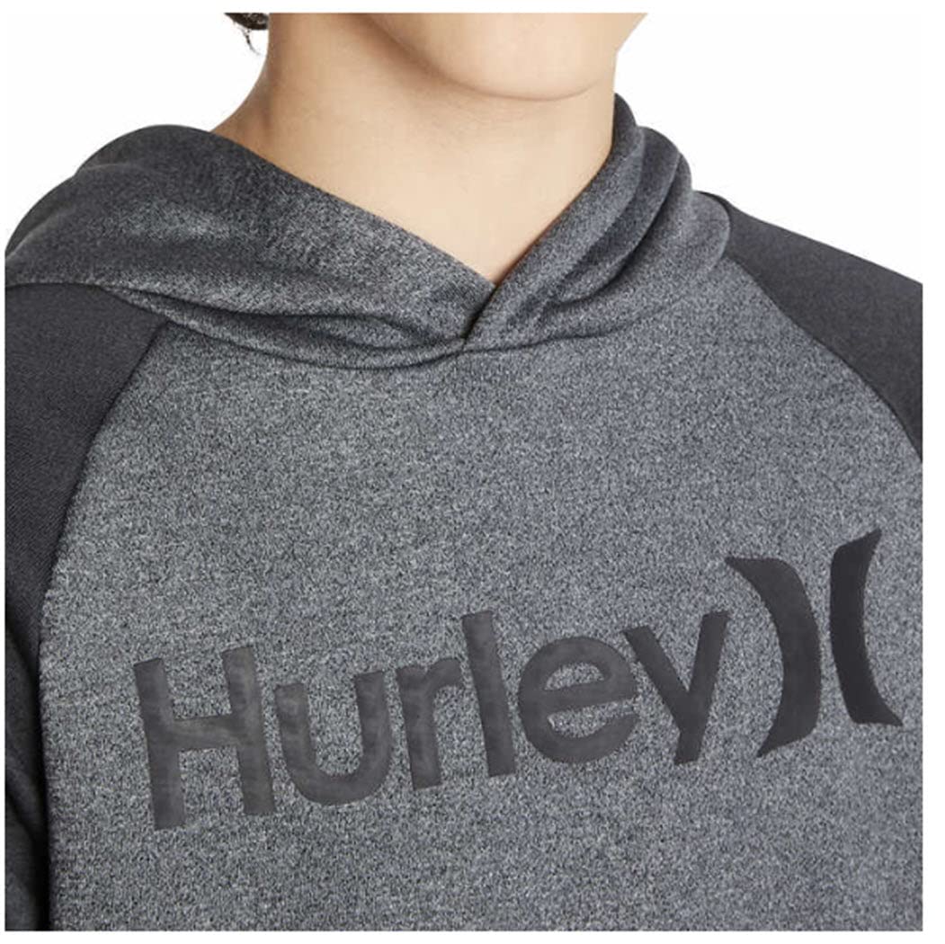 Hurley Boys' Solar Pullover Hoodie (Gray/DK Gray, X-Large)