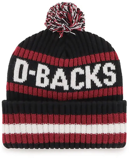 '47 MLB Unisex-Adult Primary Logo Bering Cuffed Knit Pom Beanie Hat (Boston Red Sox)